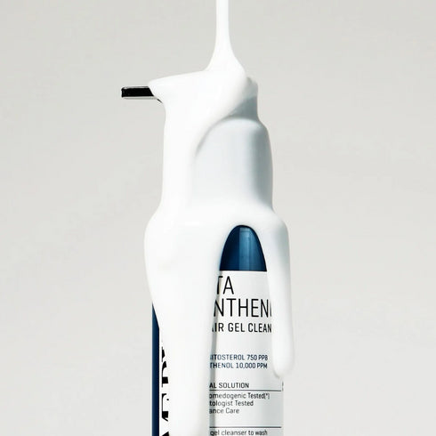 Gel de curățare cu beta-pantenol formulat cu un amestec de D-Pantenol și beta-sitosterol