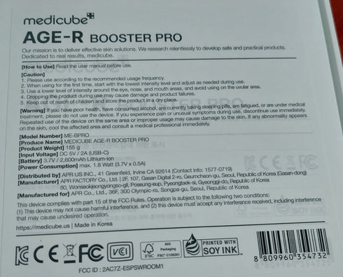 Medicube AGE-R BOOSTER PRO – boost inteligent pentru ten, cu efect de lifting, tonifiere și întinerire. Ideal pentru pielea matură sau obosită. wowskin.ro
