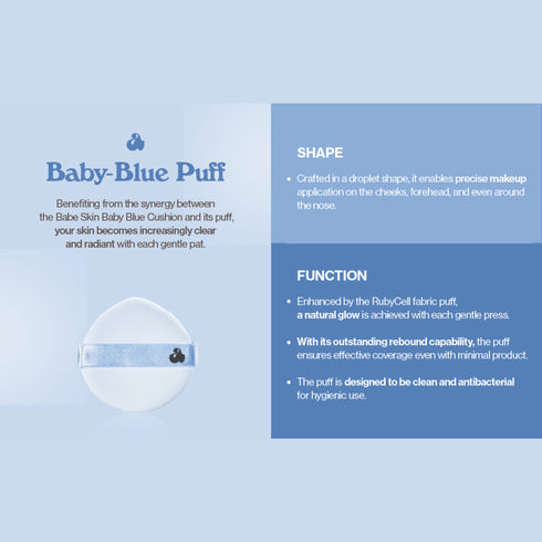 Babe Skin Baby Blue Cushion 21N Fluffy - WowSkin Romania