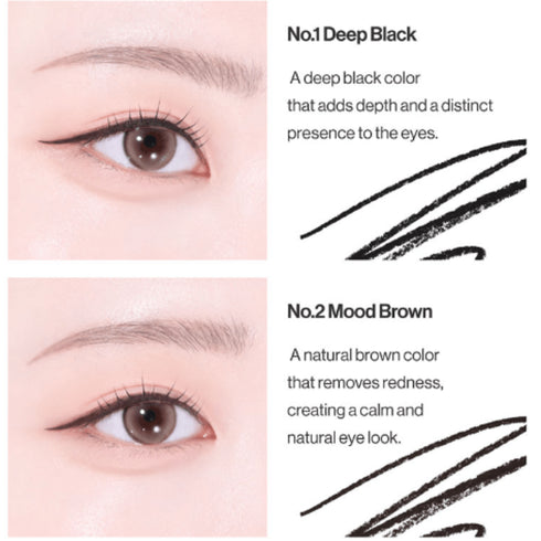 Easy Glide Flat Eyeliner No 1 Deep Black - WowSkin Romania