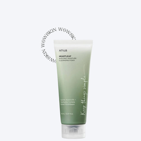 Anua Heartleaf Succinic Moisture Cleansing Foam curăță delicat și hidratează în profunzime.
Ideală pentru ten sensibil, cu extract de Houttuynia Cordata și acid succinic. WowSkin Romania
