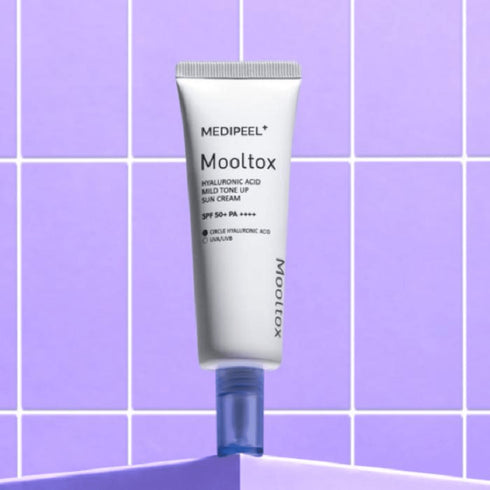 Hyaluronic Acid Mooltox Mild Tone Up Sun Cream, SPF50+/PA++++ - WowSkin Romania