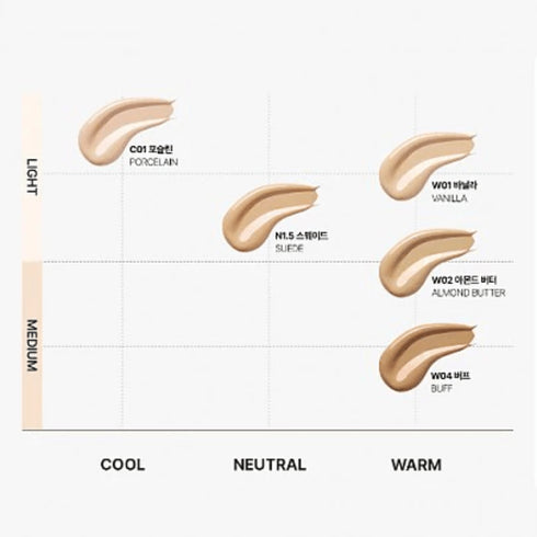 Layering Fit Cover Cushion Ex W02 ALMOND BUTTER 12g - WowSkin Romania