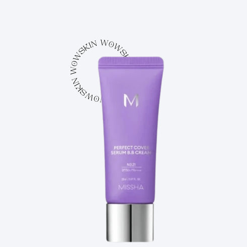 M Perfect Cover Serum BB Cream #21 Light Beige, 20 ml - WowSkin Romania