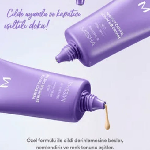 M Perfect Cover Serum BB Cream #21 Light Beige, 20 ml - WowSkin Romania