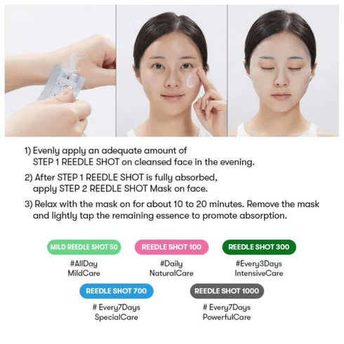 Mild Reedle 50 2 - Step Mask, 1 bucata - WowSkin Romania