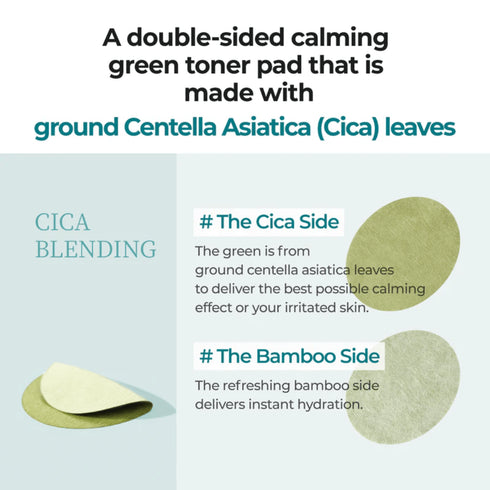 No. 1 Centella Re-leaf Green Toner Pad 190ml - WowSkin Romania