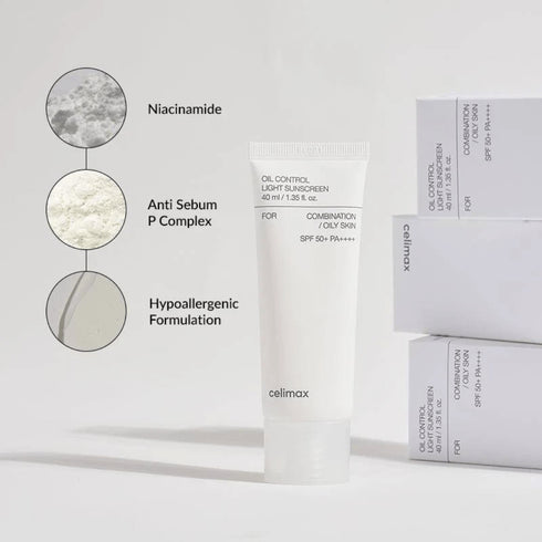Oil Control Light Sunscreen, 40ml - WowSkin Romania