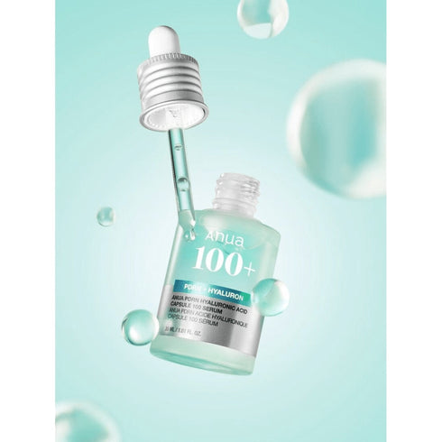 Aplicare ser ANUA pe piele umezită pentru efect plumping, glow şi hidratare profundă