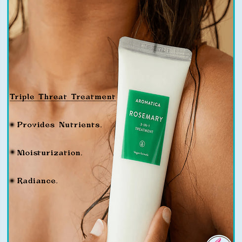 Aromatica Scalp 3-in-1 Treatment cu rozmarin combate căderea părului și reechilibrează scalpul. Tratament intensiv, perfect pentru rutina coreeană de îngrijire a părului.