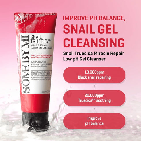 Snail TrueCICA Miracle Repair Low Ph Gel Cleanser - WowSkin Romania