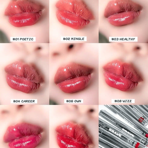 Textură BRAYE Thin Glow Tint 03 HEALTHY – finisaj dewy lucios, aloe vera + acid hialuronic