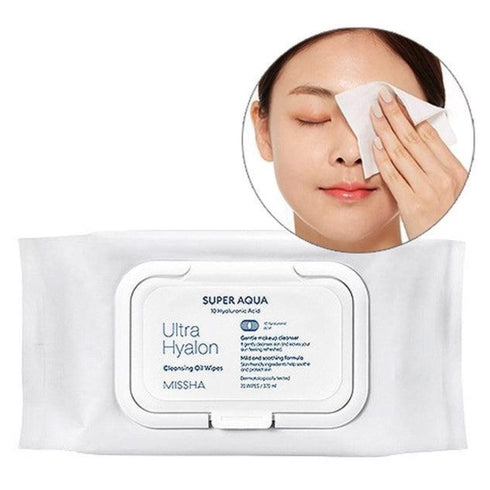 Super Aqua Ultra Hyalron Cleansing Oil Wipes