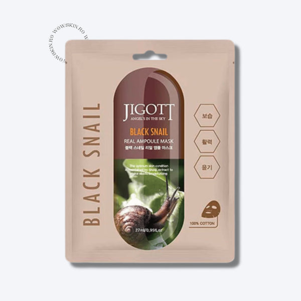 Black Snail Real Ampoule Mask - WowSkin Romania