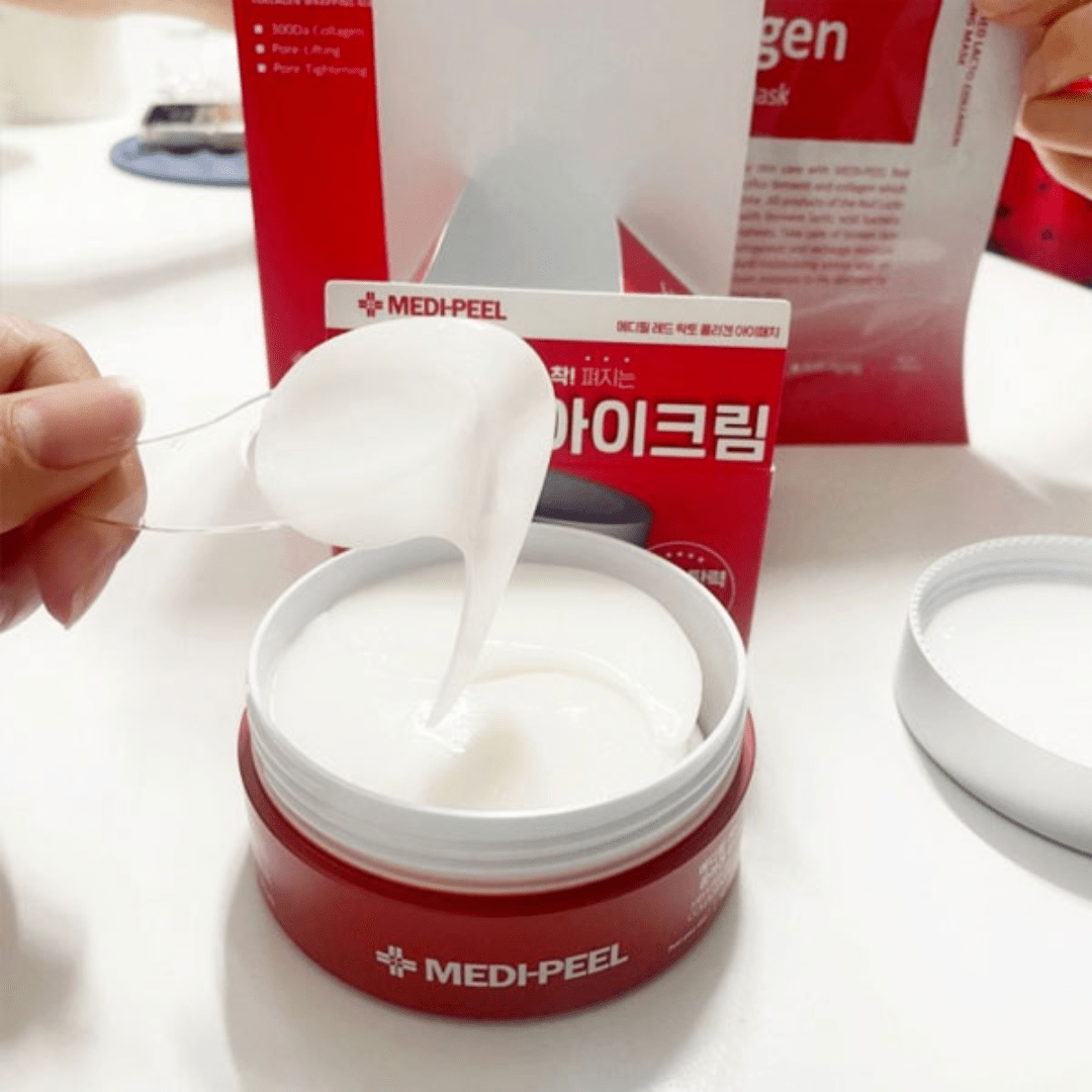 Masques Yeux Medi-Peel Red Lacto Collagen - 60 Patches, 1,6g Chacun, Soin K-Beauty Coréen, Neuf