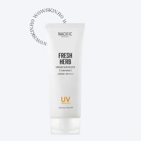 Nacific Fresh Herb Origin Sun Block SPF50+PA++++ - WowSkin Romania