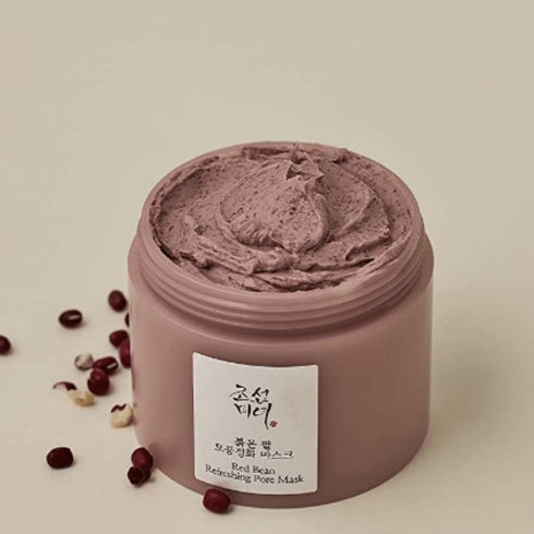 Mască coreeană cu fasole roșie pentru purificarea și hidratarea tenului mixt și gras. Beauty of Joseon Red Bean Pore Mask detoxifică și lasă pielea catifelată și echilibrată. wowskin.ro