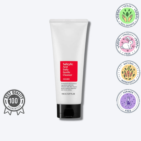 Descoperă un cleanser coreean cu acid salicilic 0.5%, care combate coșurile și impuritățile. Recomandat pentru pielea mixtă, grasă sau problematică. wowskin.ro