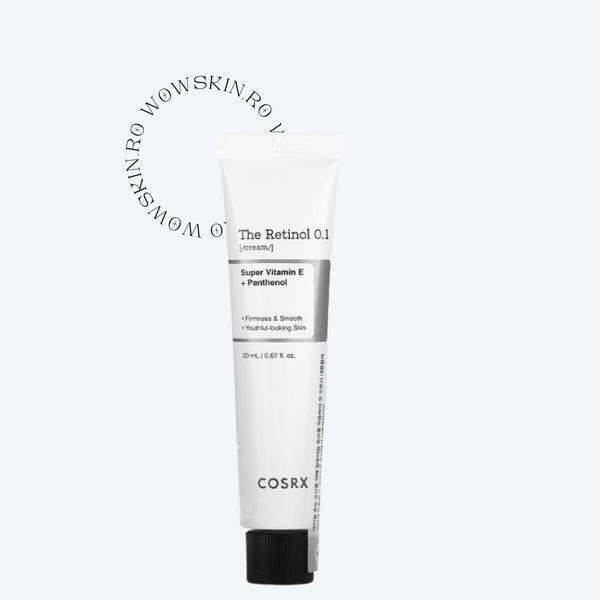 COSRX The Retinol 0.1 Cream combate liniile fine și semnele de îmbătrânire cu o formulă delicată, potrivită și pentru începători. Retinol pur 0.1% pentru o piele netedă, revitalizată și fermă.wowskin.ro