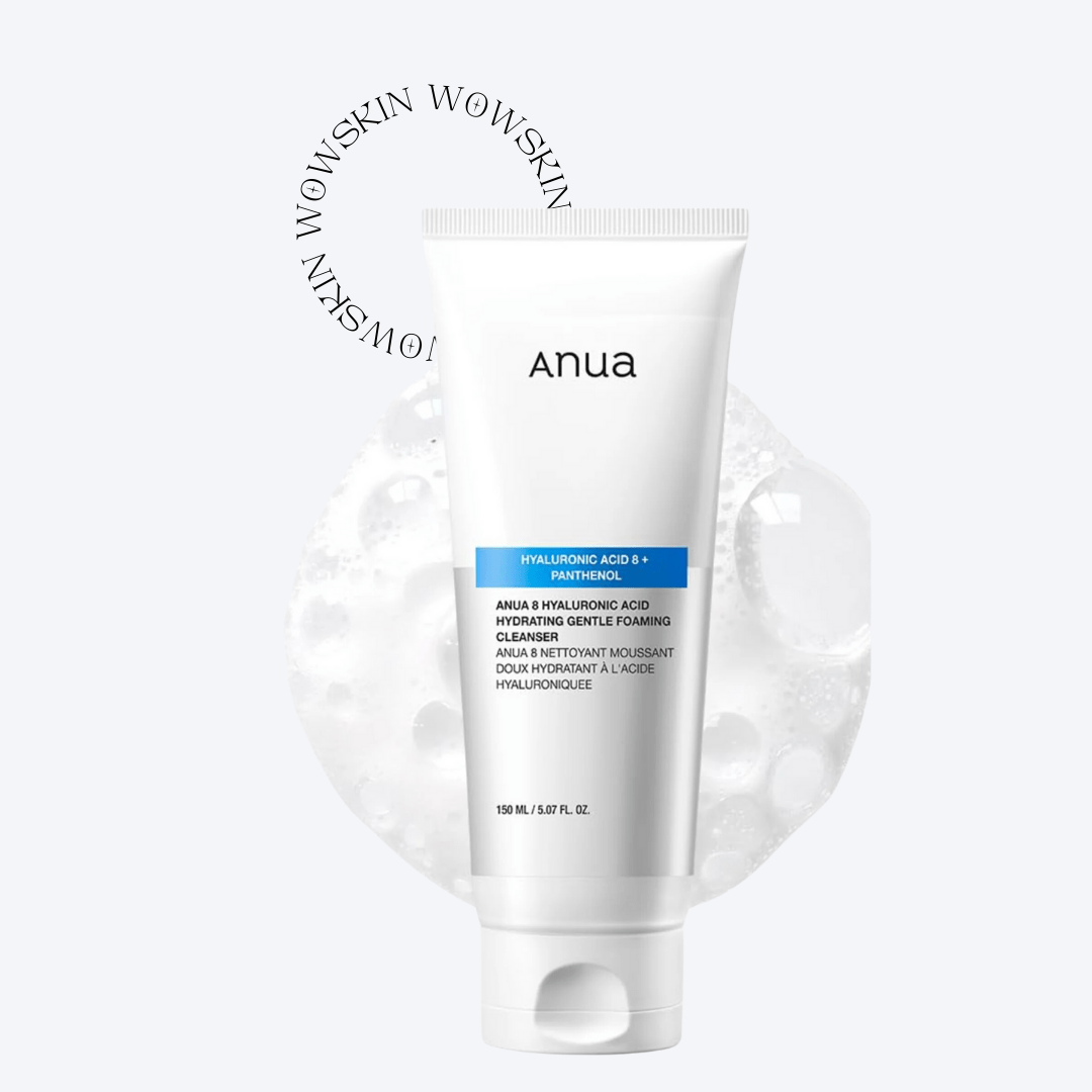 Anua 8 Hyaluronic Acid Foaming Cleanser 150ml curăță eficient și hidratează profund, fără a usca pielea. Perfect pentru ten sensibil, uscat sau deshidratat.