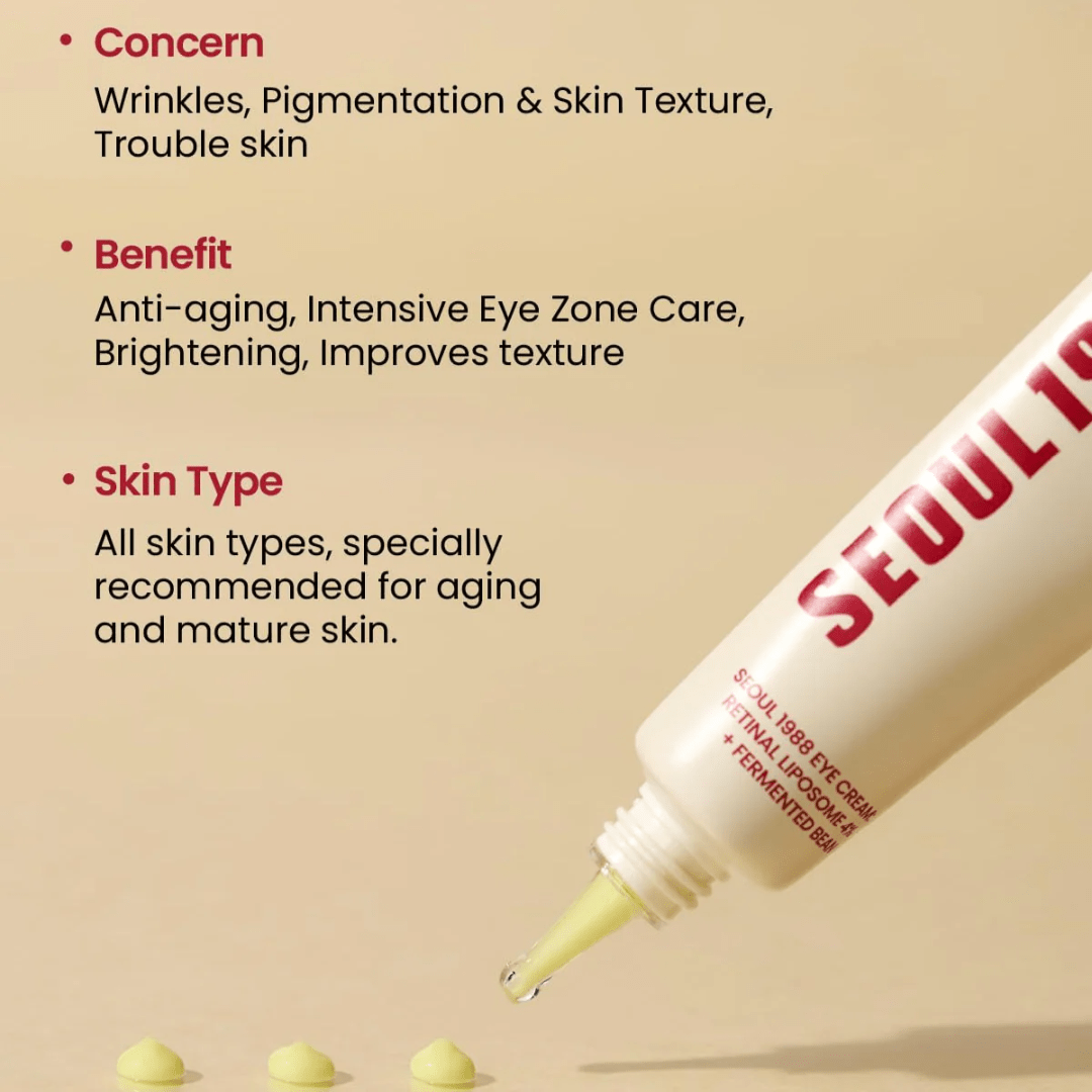 Eye Cream : Retinal Liposome 4% + Fermented Bean, 30 ml - WowSkin Romania