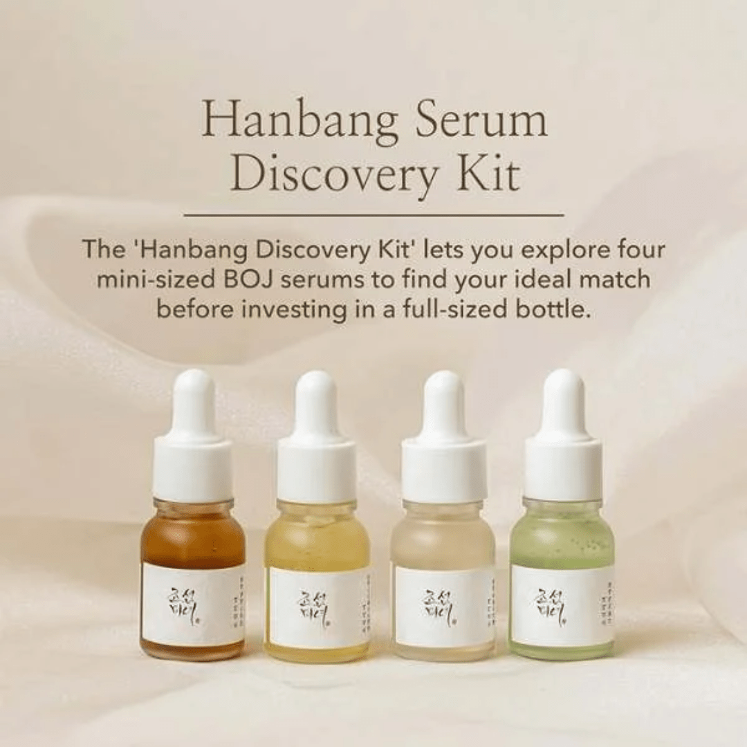 Seruri coreene mini în kitul Discovery de la Beauty of Joseon.
Perfect pentru hidratare, luminozitate și calmarea tenului sensibil. wowskin.ro