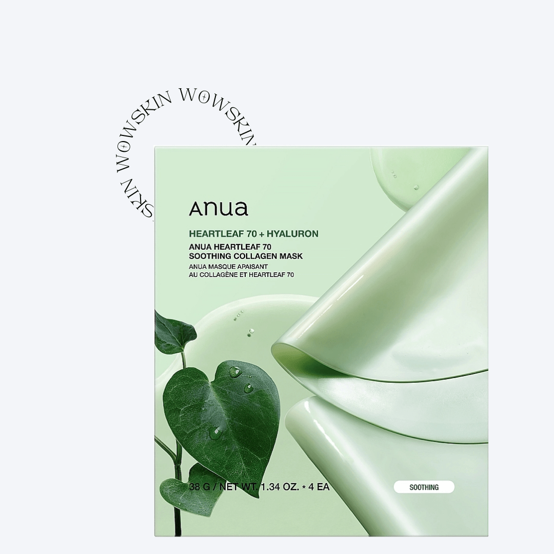 ANUA Heartleaf 70 Soothing Collagen Mask – masca hidrogel calmanta cu 70% heartleaf