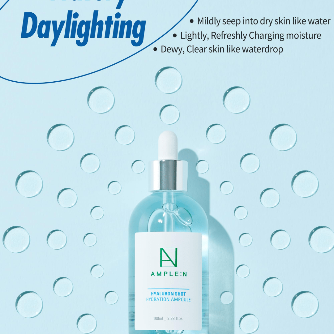 Descoperă hidratarea de lungă durată cu AMPLE:N Hyaluron Shot Ampoule. Potrivit pentru toate tipurile de ten, inclusiv piele sensibilă și reactivă.