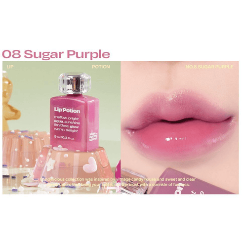 Pozione per labbra Aqua Glow #08 Sugar Purple