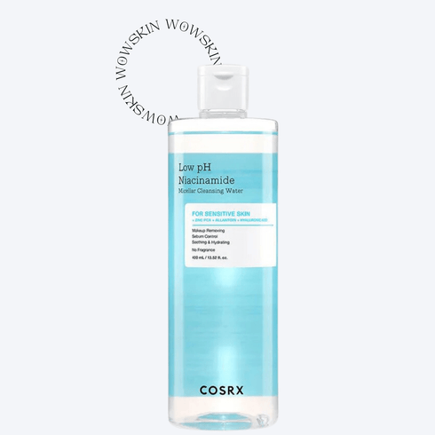 Acqua detergente micellare alla niacinamide a basso pH, 400 ml