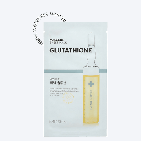 Mascure Whitening Glutathione Sheet Mask, 28 ml