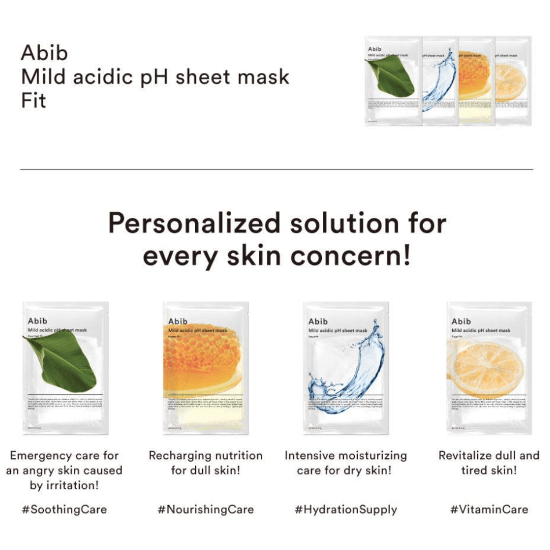 Abib Yuja Fit Sheet Mask – pH echilibrat, strălucire naturală
O mască simplă, dar extrem de eficientă. Cu extract de Yuja bogat în vitamina C și un pH de 5.5, această mască oferă hidratare, luminozitate și echilibru pielii tale. Ideală pentru tenul tern sau stresat, este parte dintr-o rutină coreeană de îngrijire a pielii curată și eficientă.
