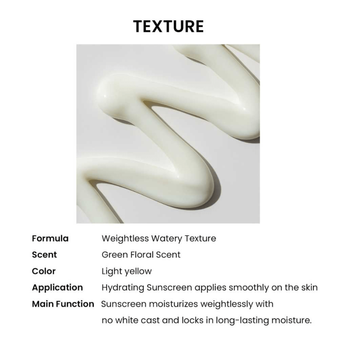 Moringa Ceramide Hyaluronic Acid Hydrating Watery Sunscreen, 50ml - WowSkin Romania