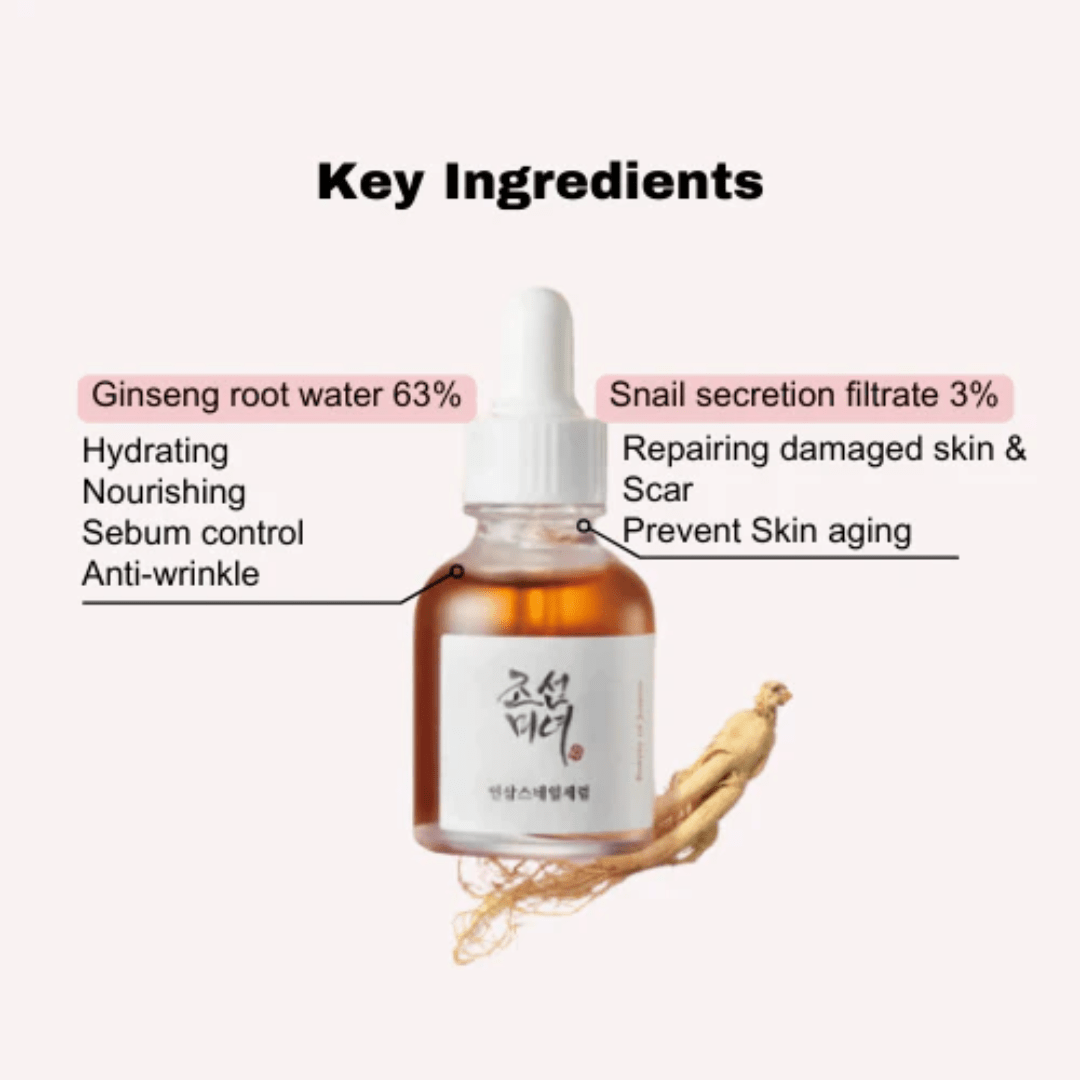 Îmbunătățește aspectul pielii cu serul coreean Beauty of Joseon Ginseng + Snail Mucin.
Reduce liniile fine, cicatricile și petele, fiind ideal pentru o rutină anti-aging eficientă. wowskin.ro