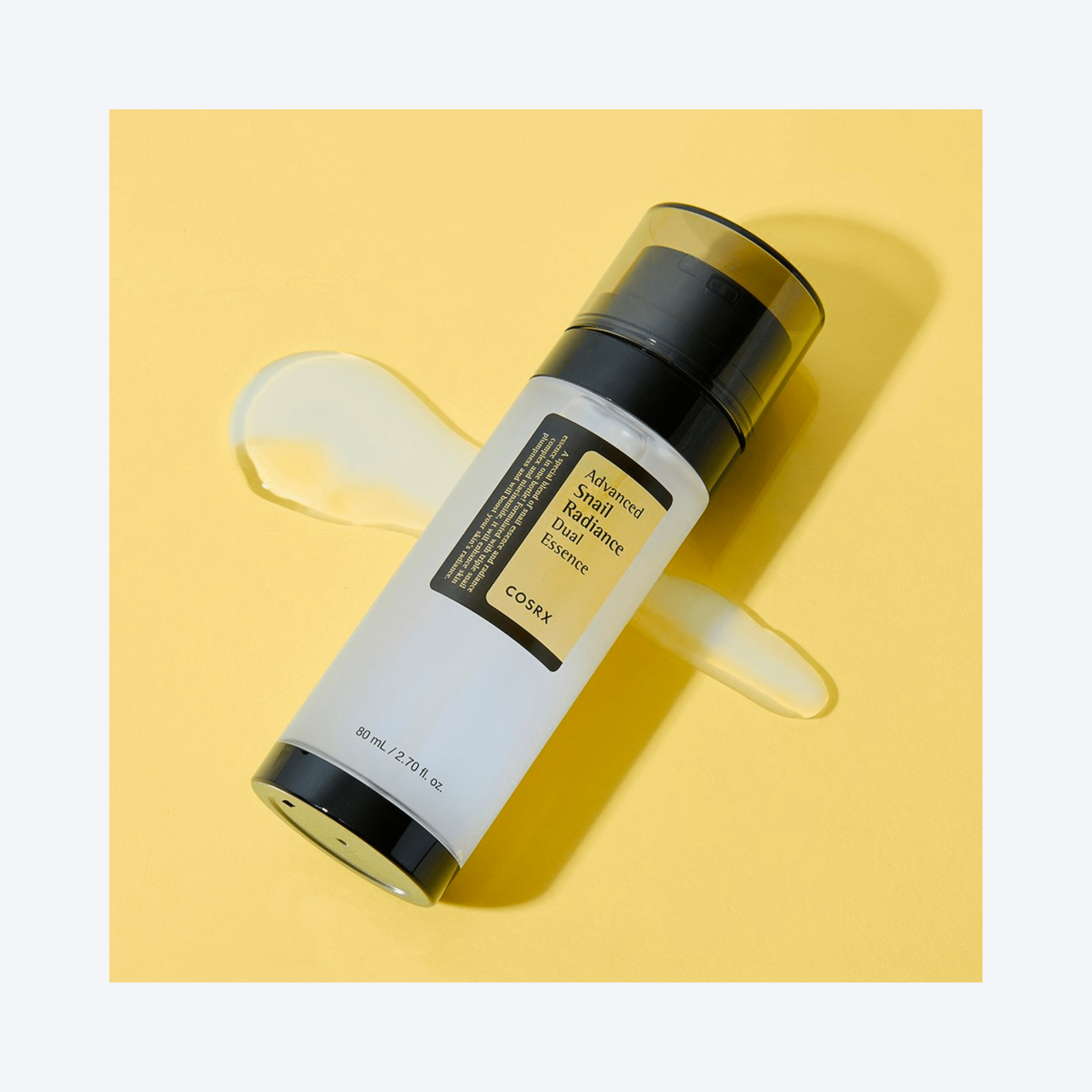 Esența COSRX Snail Radiance Dual combină regenerarea celulară cu iluminarea pielii. Ideală pentru piele sensibilă, deshidratată sau cu semne post-acnee. wowskin.ro