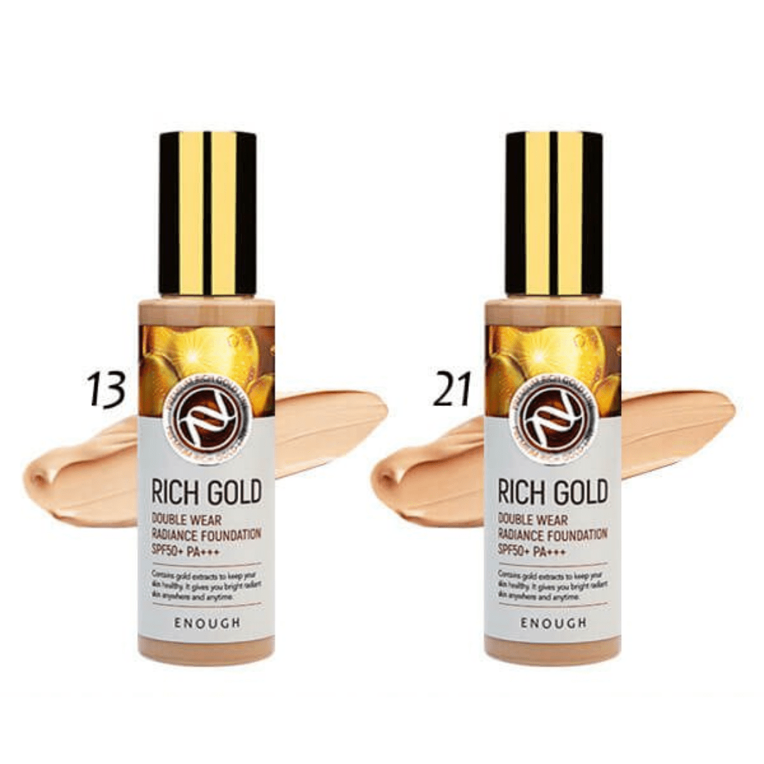 Enough Rich Gold Double Wear Radiance Foundation SPF50 #21 - WowSkin Romania