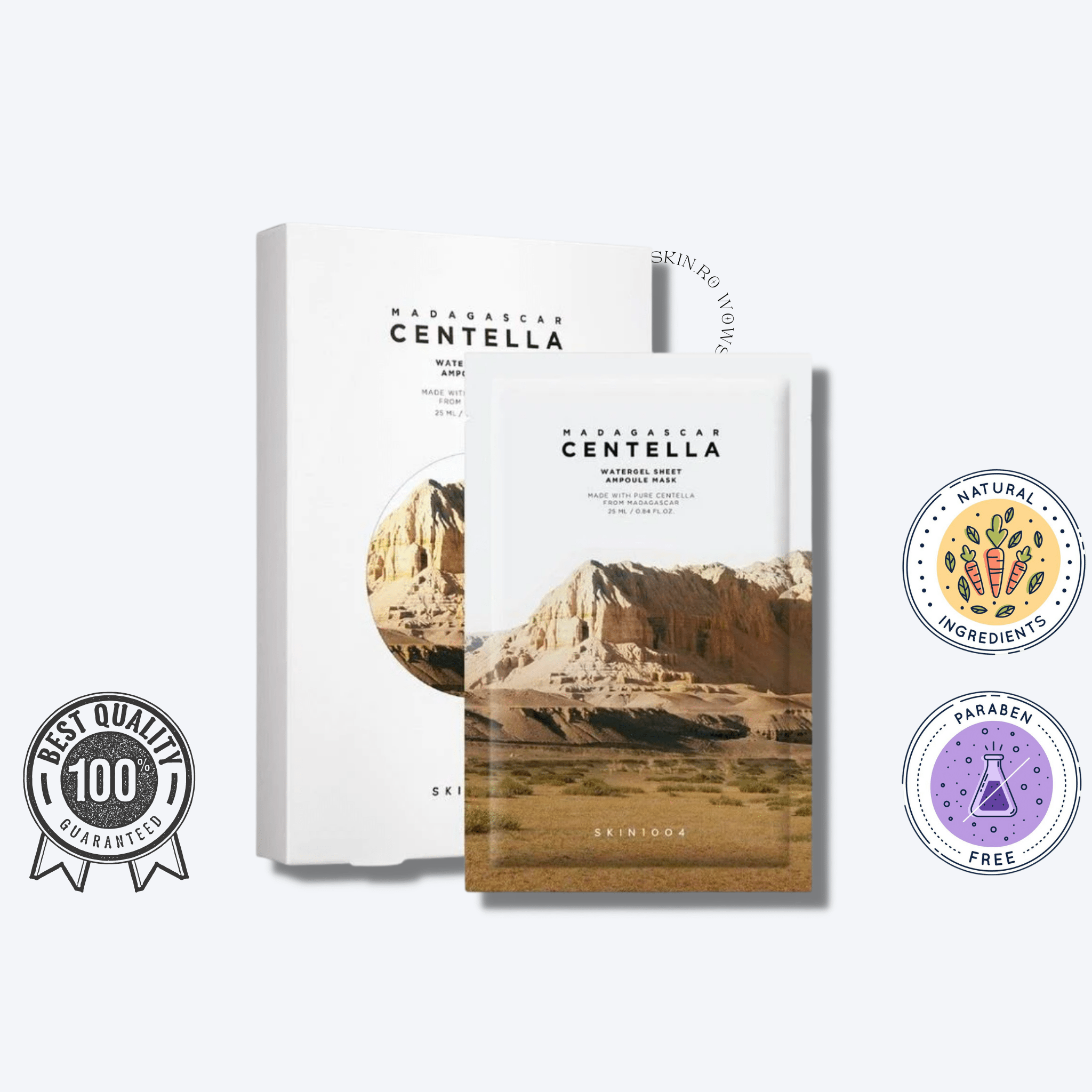 Madagascar Centella Watergel Sheet Ampoule Mask - WowSkin Romania