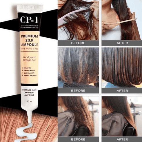 SET Hair Serum SILK PROTEINS CP-1 Premium Silk Ampoule 4 bucati