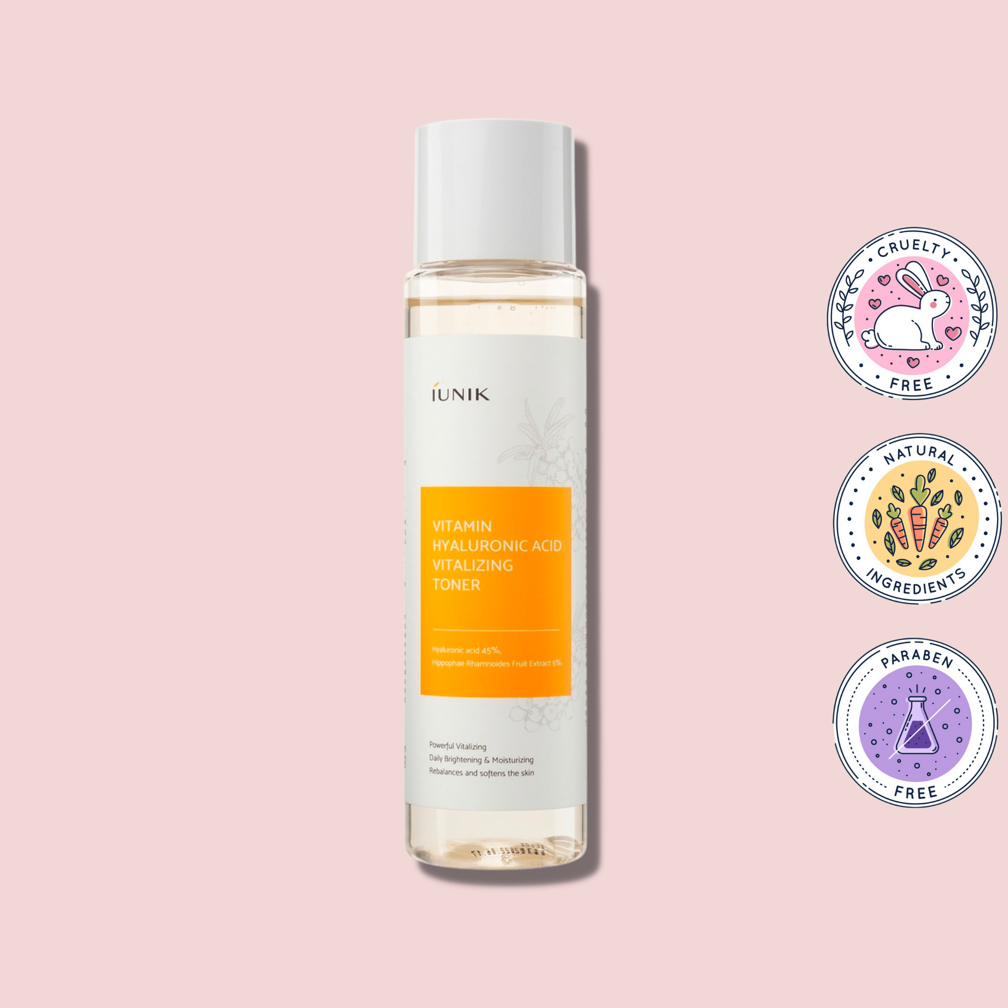 iUNIK Vitamin Hyaluronic Acid Vitalizing Toner, 1, wowskin.ro