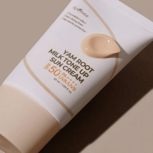 Crema solare tonificante al latte di radice di igname SPF 50 PA+++